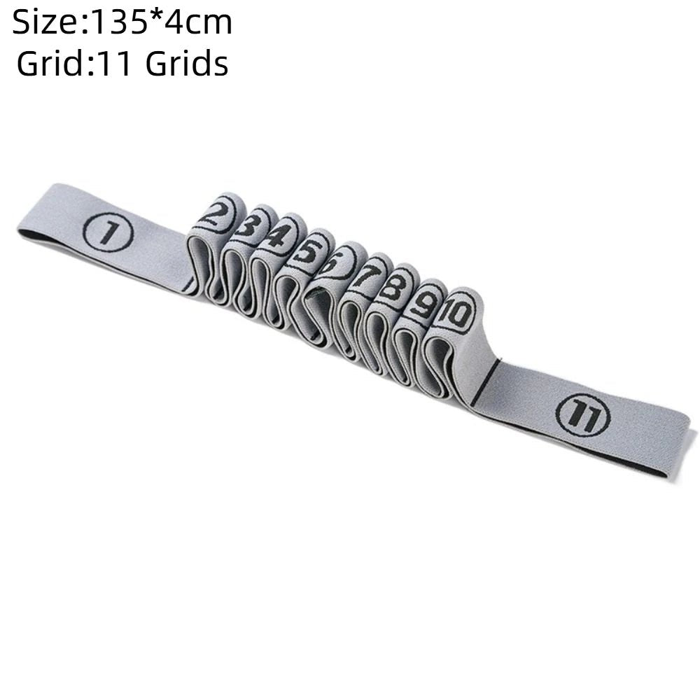 11 Grid Yoga Resistance Band Set - Cotton Fitness Bands - Tower Exclusives