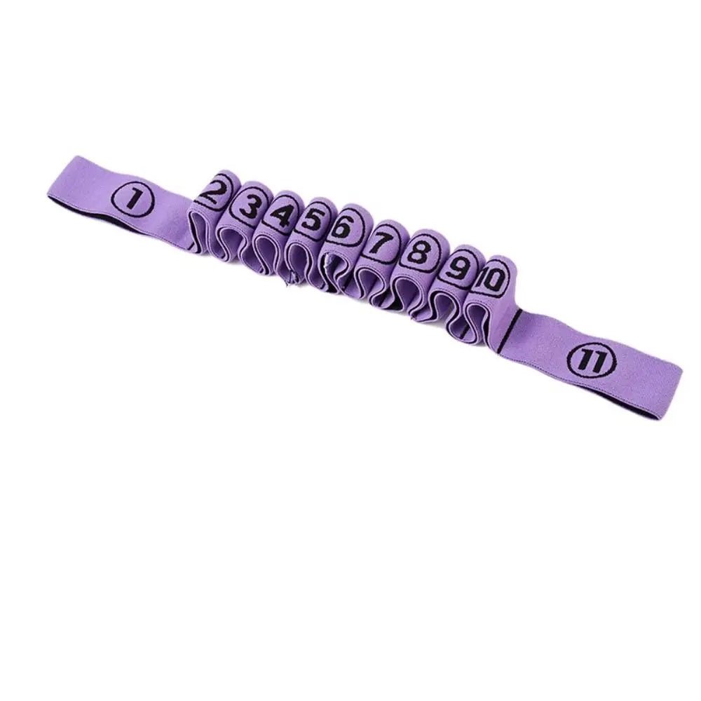 11 Grid Yoga Resistance Band Set - Cotton Fitness Bands - Tower Exclusives