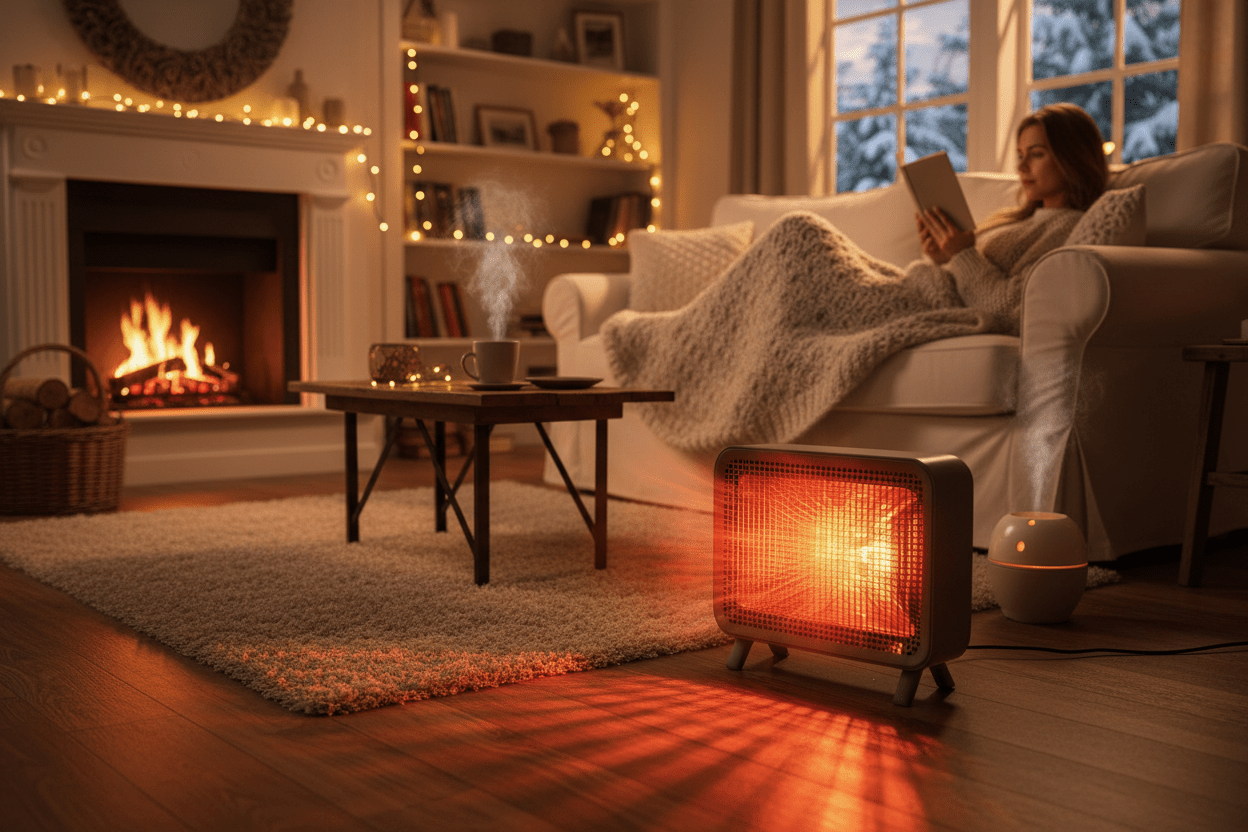 2 - in - 1 Portable Heater & Cooling Fan - All Season Comfort - Tower Exclusives