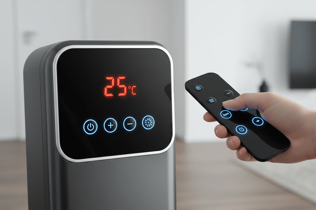 2 - in - 1 Portable Heater & Cooling Fan - All Season Comfort - Tower Exclusives