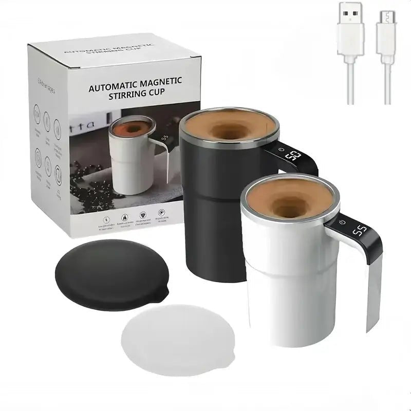 380ML Electric Self - Mixing Coffee Mug - USB Rechargeable Automatic Stirring Cup - Tower Exclusives