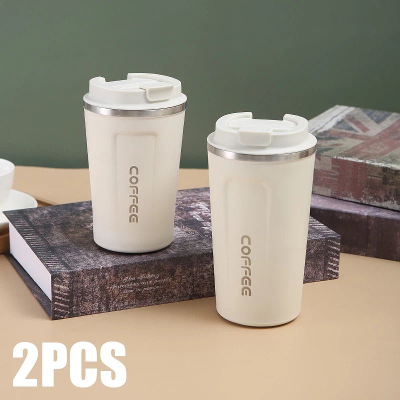 500ML Stainless Steel Thermal Mug - Insulated Travel Coffee Cup - Tower Exclusives