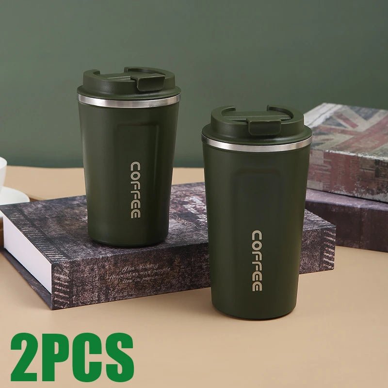 500ML Stainless Steel Thermal Mug - Insulated Travel Coffee Cup - Tower Exclusives