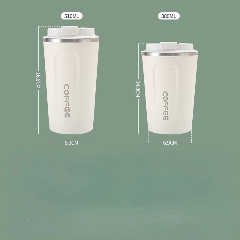 500ML Stainless Steel Thermal Mug - Insulated Travel Coffee Cup - Tower Exclusives