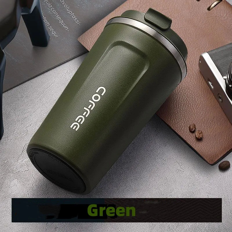 500ML Stainless Steel Thermal Mug - Insulated Travel Coffee Cup - Tower Exclusives