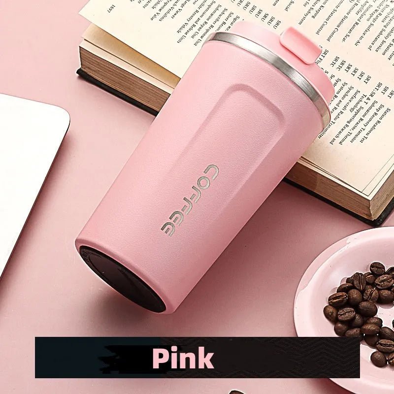 500ML Stainless Steel Thermal Mug - Insulated Travel Coffee Cup - Tower Exclusives