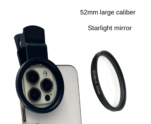 52mm Lens Phone Accessories Sparkling Starlight Mirror Short Line Mirror Starburst Mirror 4/6/8 Lines Single - Tower Exclusives
