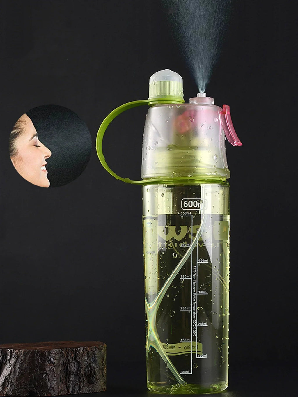 Sports Spray Water Bottle - 600ML for Cycling Hiking Gym Outdoor Activities - Tower Exclusives