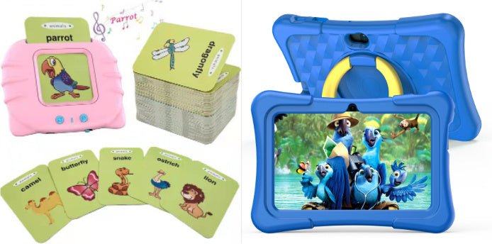 7 - Inch Kids Educational Tablet with Silicone Case & Rotating Stand - Tower Exclusives