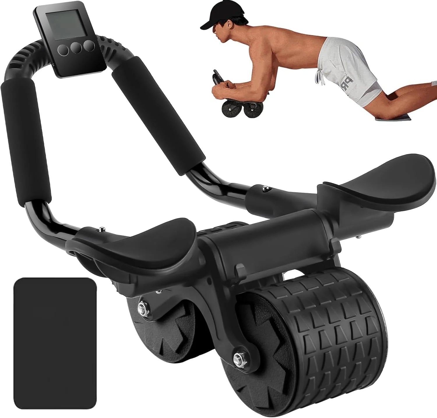 Automatic Rebound Ab Wheel with Counter - Core Strength Trainer - Tower Exclusives