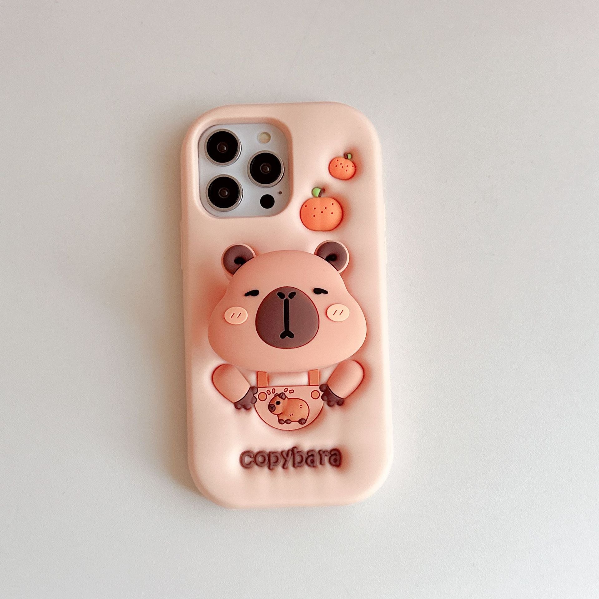 Capybara Stretchable Bracket iPhone 17 Case Compatible with Apple 16, 15/14 Pro Max, 13 Phone Cover - Tower Exclusives
