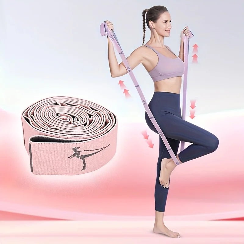 Women's High Stretch Yoga Fitness Resistance Bands - Open Back Straps - Tower Exclusives