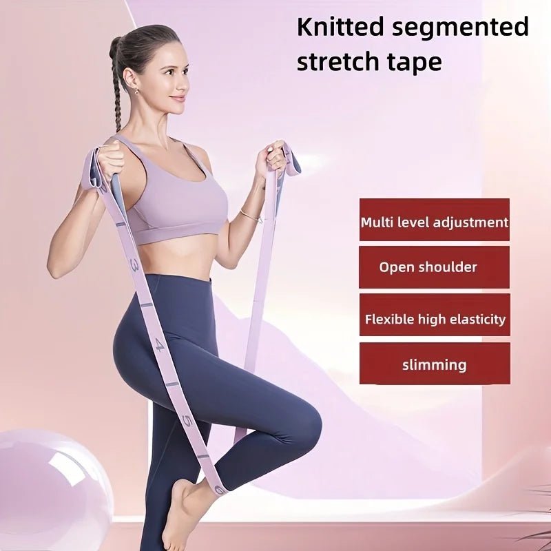 Women's High Stretch Yoga Fitness Resistance Bands - Open Back Straps - Tower Exclusives
