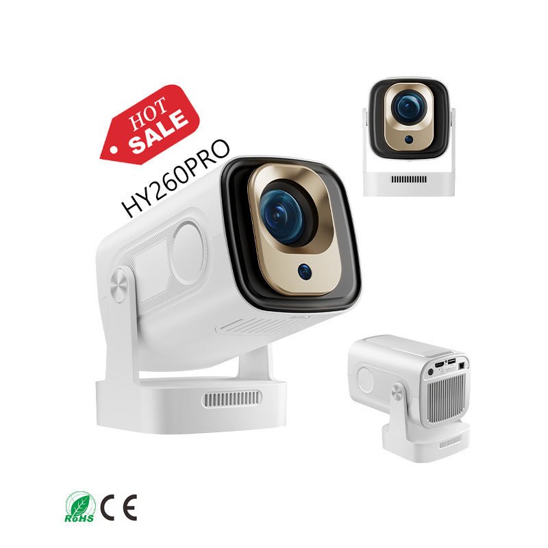 Hy260Pro Projector H713 Android 11 Smart HD 4K Auto Focus Barrel Projector - Tower Exclusives