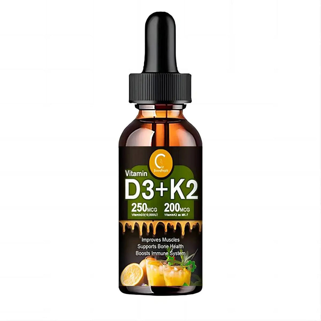 Liquid Vitamin D3K2 Drops - Bone Health & Immune Support Supplement - Tower Exclusives