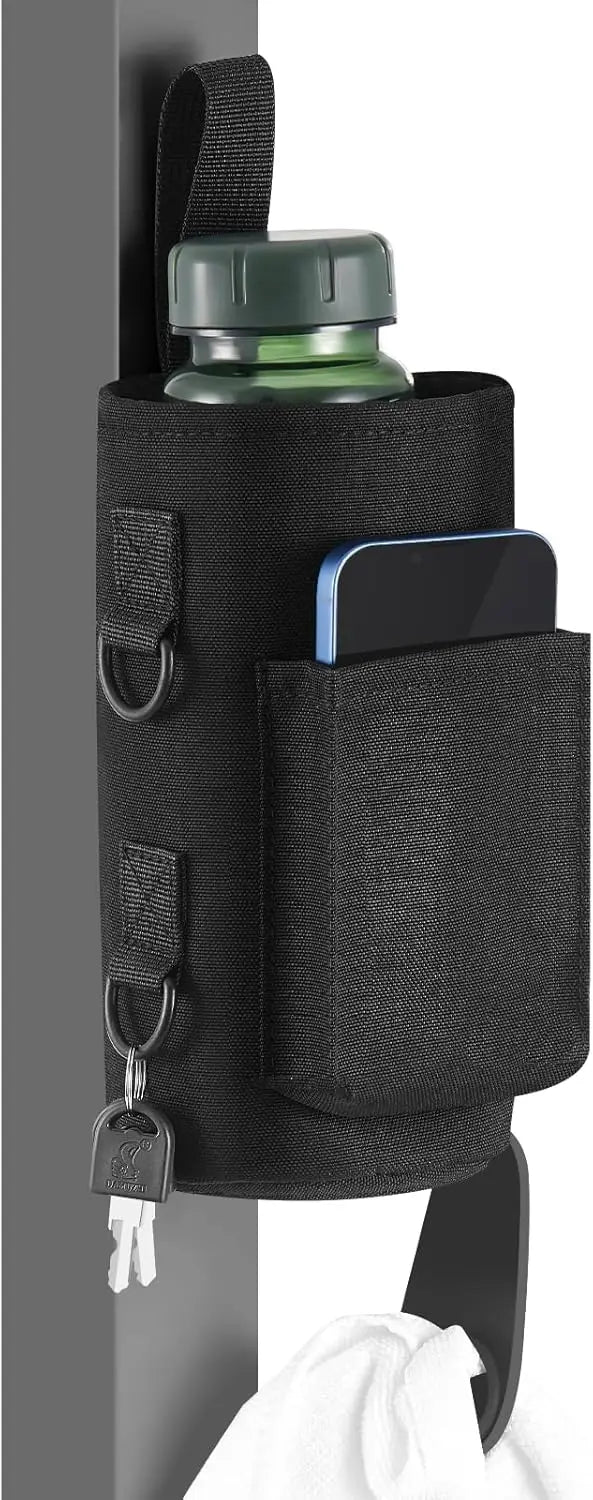 Magnetic Water Bottle Holder - Gym & Outdoor Pouch with Phone Pocket - Tower Exclusives