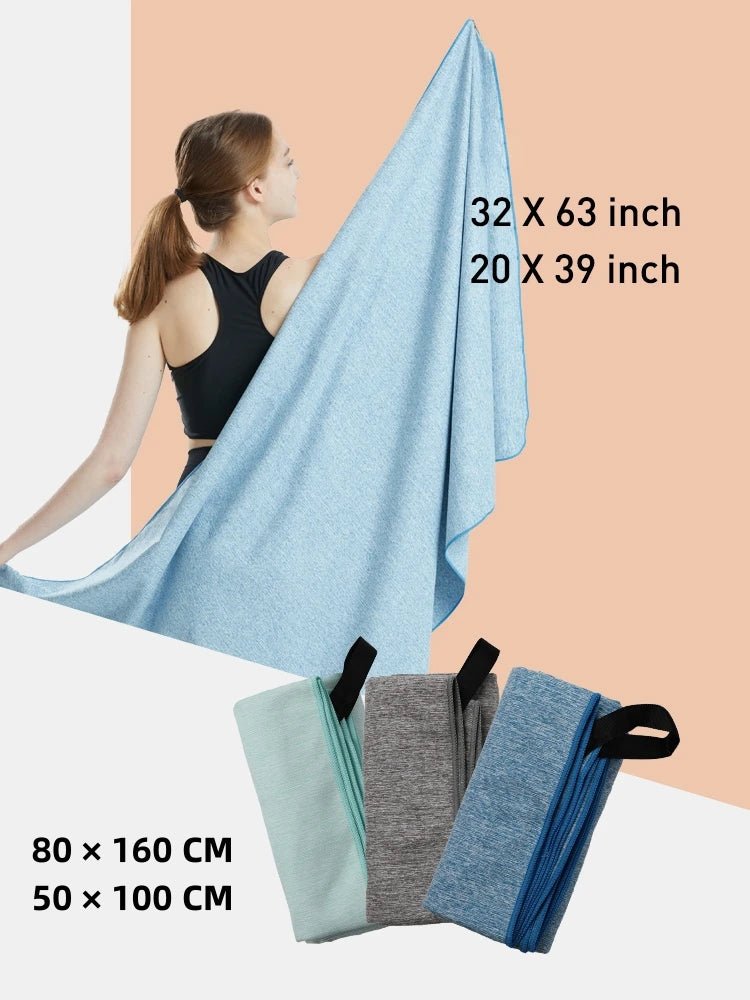 Silver ION Microfiber Gym Towel: Fast Drying & OdorFree - Tower Exclusives