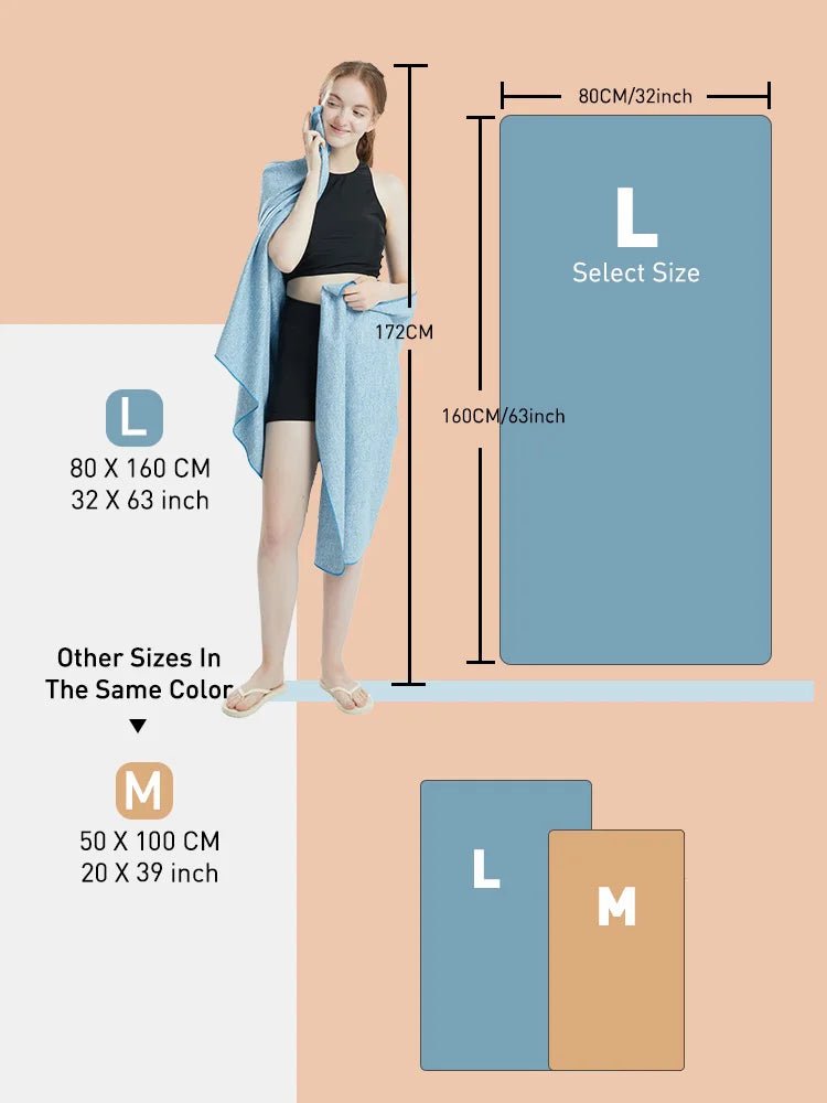 Silver ION Microfiber Gym Towel: Fast Drying & OdorFree - Tower Exclusives