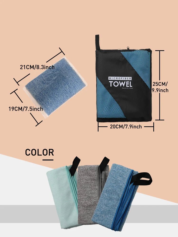 Silver ION Microfiber Gym Towel: Fast Drying & OdorFree - Tower Exclusives