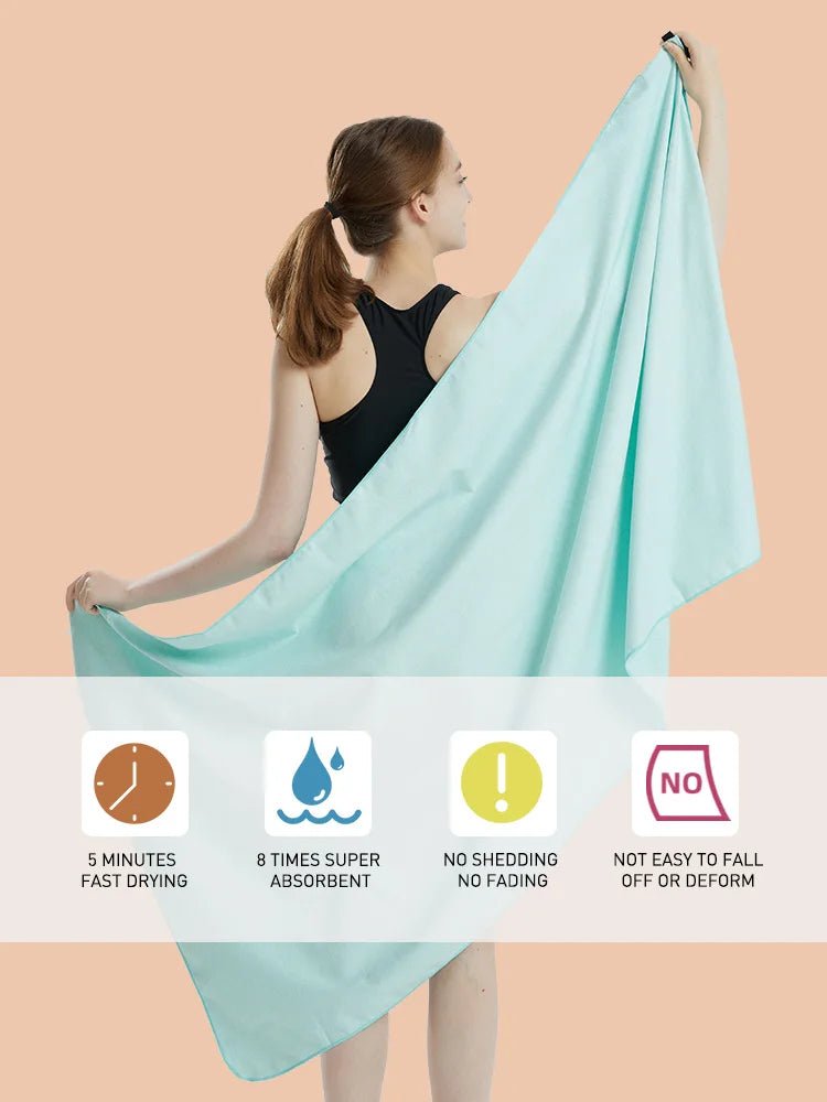Silver ION Microfiber Gym Towel: Fast Drying & OdorFree - Tower Exclusives