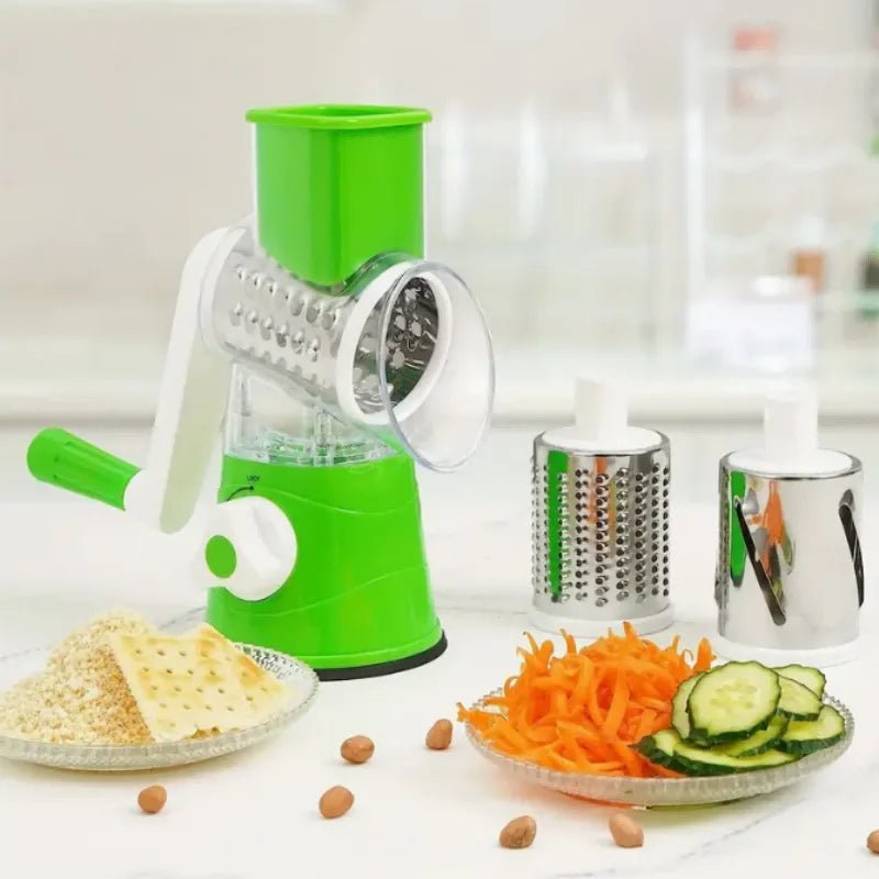 Multifunctional Fruit Slicer, Manual Rotary Cheese Grater, Food Grater, Vegetable Cutter, Vegetable Grater, Shredders - Tower Exclusives