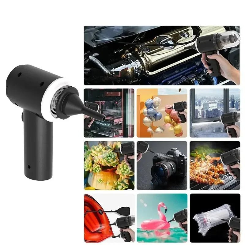 Portable Car Vacuum Cleaner - 9000Pa Wireless USB Rechargeable - Tower Exclusives