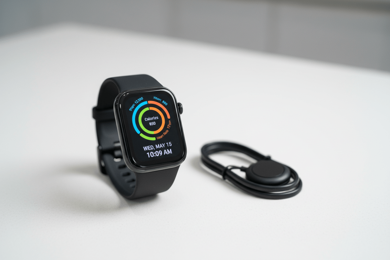 Smart Fitness Watch - Heart Rate Monitor & Activity Tracker - Tower Exclusives