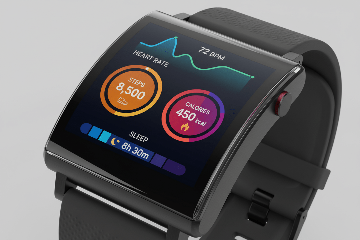 Smart Fitness Watch - Heart Rate Monitor & Activity Tracker - Tower Exclusives