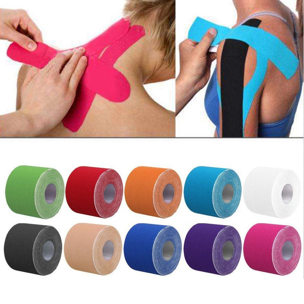 Sports muscle protector with all cotton waterproof 5cm muscle patch/intramuscular effect kinesiology tape - Tower Exclusives