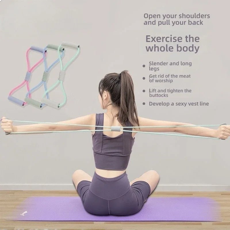 8 Shape Tensile Tape Resistance Band for Crossfit and Yoga - Tower Exclusives