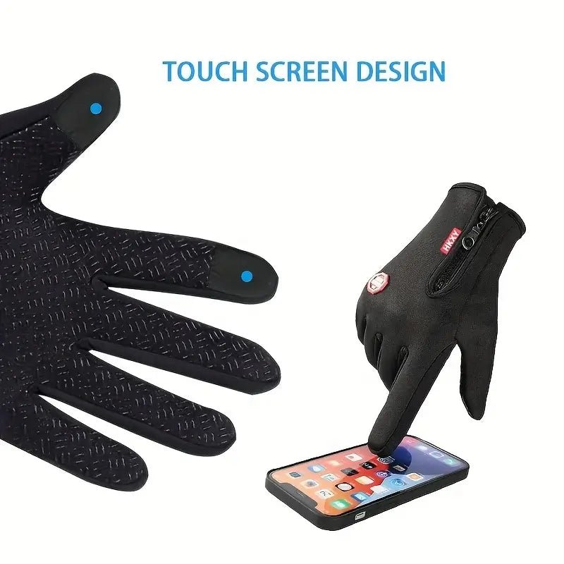 Touchscreen Winter Gloves - Windproof Cycling & Driving - Tower Exclusives