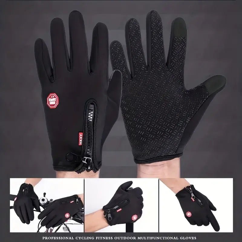 Touchscreen Winter Gloves - Windproof Cycling & Driving - Tower Exclusives