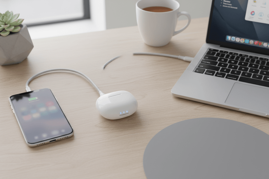 Wireless Bluetooth Earbuds - Noise Cancelling with Charging Case - Tower Exclusives